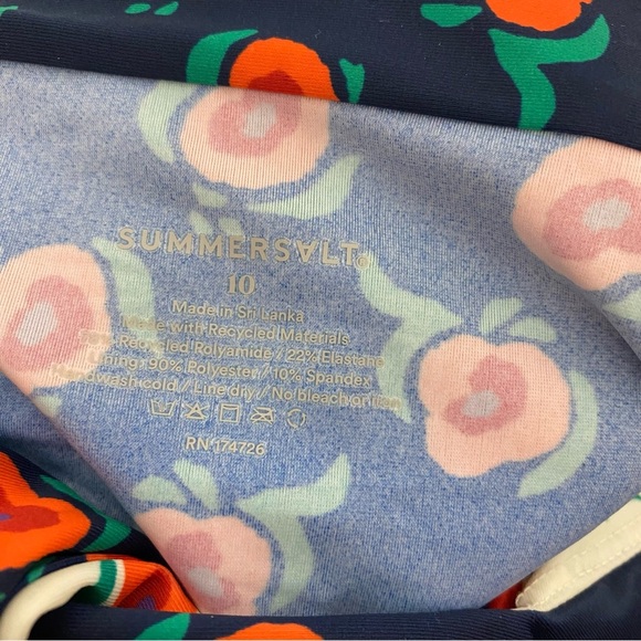 New! Summersault The Jetsetter Swimsuit Floral Poppy - Picture 5 of 5